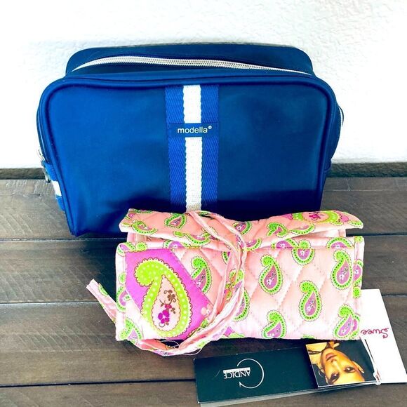 Modella Makeup & Jewelry Accessory Travel Storage Bag Lot - Picture 1 of 4